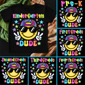 Preppy Back to School Boys PNG Bundle, T Shirt Bundle PNG, First Day Of School Shirt, boy Shirt Sublimation Designs, Kindergarten Kid Design