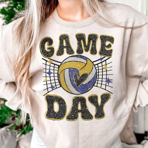 Volleyball Game Day PNG, Volleyball Glitter Png, Volleyball Vibes, Volleyball Mama Png, Volleyball Mom Png, Game Day, Sport Png