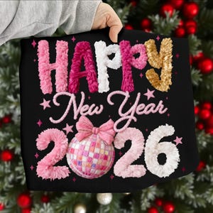 Latch Hook Yarn Crochet New year 2026 png, Hello 2026 Png, Happy New Year 2026 Png, New Year 2026 Coquette Png, Digital Download