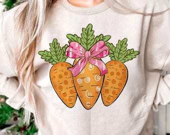Coquette Easter Carrots Png, Happy Easter PNG, Preppy Easter Png, Easter Coquette Png, Floral Spring Png, Brushstroke Easter Png
