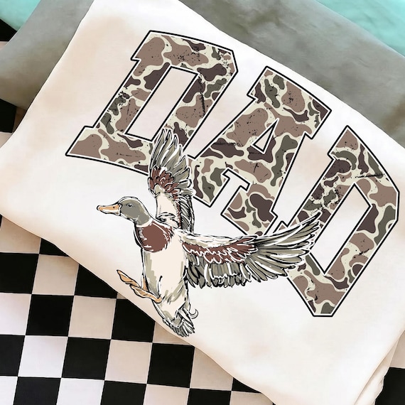 Duck Hunting Dad Png, Fathers Day Png, Hunting Dad Png, Camo Dad Sublimation, Mallard Duck Png, Southern Preppy Png, Flying Duck Png