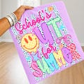 Preppy Schools Out Summer Png, Last Day Of School Png, Striped Smiley Face Summer Png, Coquette Bow Schools Out Png, Kids Png