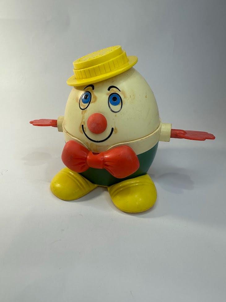 Vintage Fisher-Price 1967 Humpty Dumpty Pull Toy