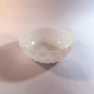Milk Glass Berry Bubble Bowl Anchor Hocking Glass Vintage