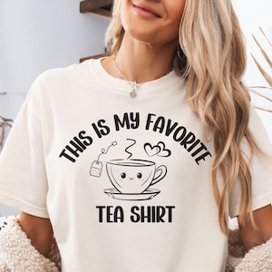 Camisa de chá, presentes para amantes de chá, camisa de cores confortáveis, presentes da moda, camiseta de meme da moda, carteira de chá, infusor de chá, chaleira de chá