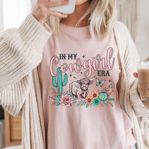 In my Cowboy Era Top, Boho Style T-Shirt, Howdy Shirt, Wild West Tee, Cowgirl Shirt, Bull Skull Shirt, Country Music Shirt, Wild West Shirt