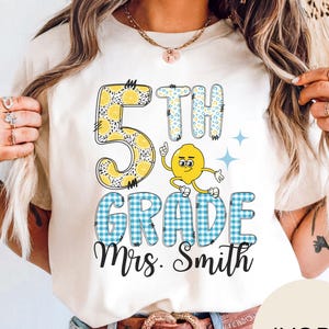Fifth Grade Teacher Shirt, Teacher Appreciation Shirt, Colorful Teacher Tee, Gift for Teacher, Cute Teacher Shirt, Elementary Teacher