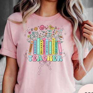 Teacher Appreciation Shirt, Teacher Gift Shirt, Colorful Teacher Tee, Elementary Teacher T-shirt, Cute Teacher Shirt, Back to School Shirt