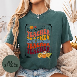 Third Grade Teacher Shirt, Teacher Appreciation Shirt, Colorful Teacher Tee, Gift for Teacher, Cute Teacher Shirt, Elementary Teacher