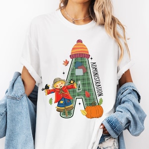 Camiseta de administración, camiseta de otoño para maestros, camiseta de regreso a clases de otoño, camiseta de otoño para maestros, camiseta de otoño para maestros, camiseta de Acción de Gracias para maestros