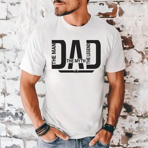 Shirt Dad Man Myth Legend, Dad Life, shirt grappig vader, cadeau voor nieuwe vaders, vaderdagshirt, shirt voor vader, T-shirt vader, troostkleuren