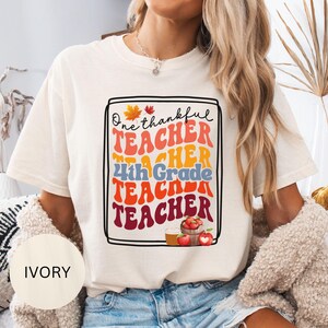 Fourth Grade Teacher Shirt, Teacher Appreciation Shirt, Colorful Teacher Tee, Gift for Teacher, Cute Teacher Shirt, Elementary Teacher