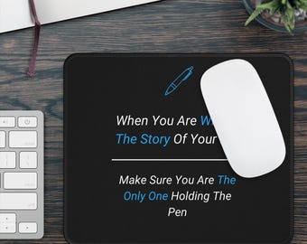 Uplifting Success Mindset Quotes Ergonomic PC Gaming Mouse Pad