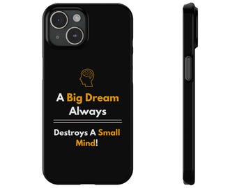 Always Dream Big-Inspirational IPhone 15 Black Case Design