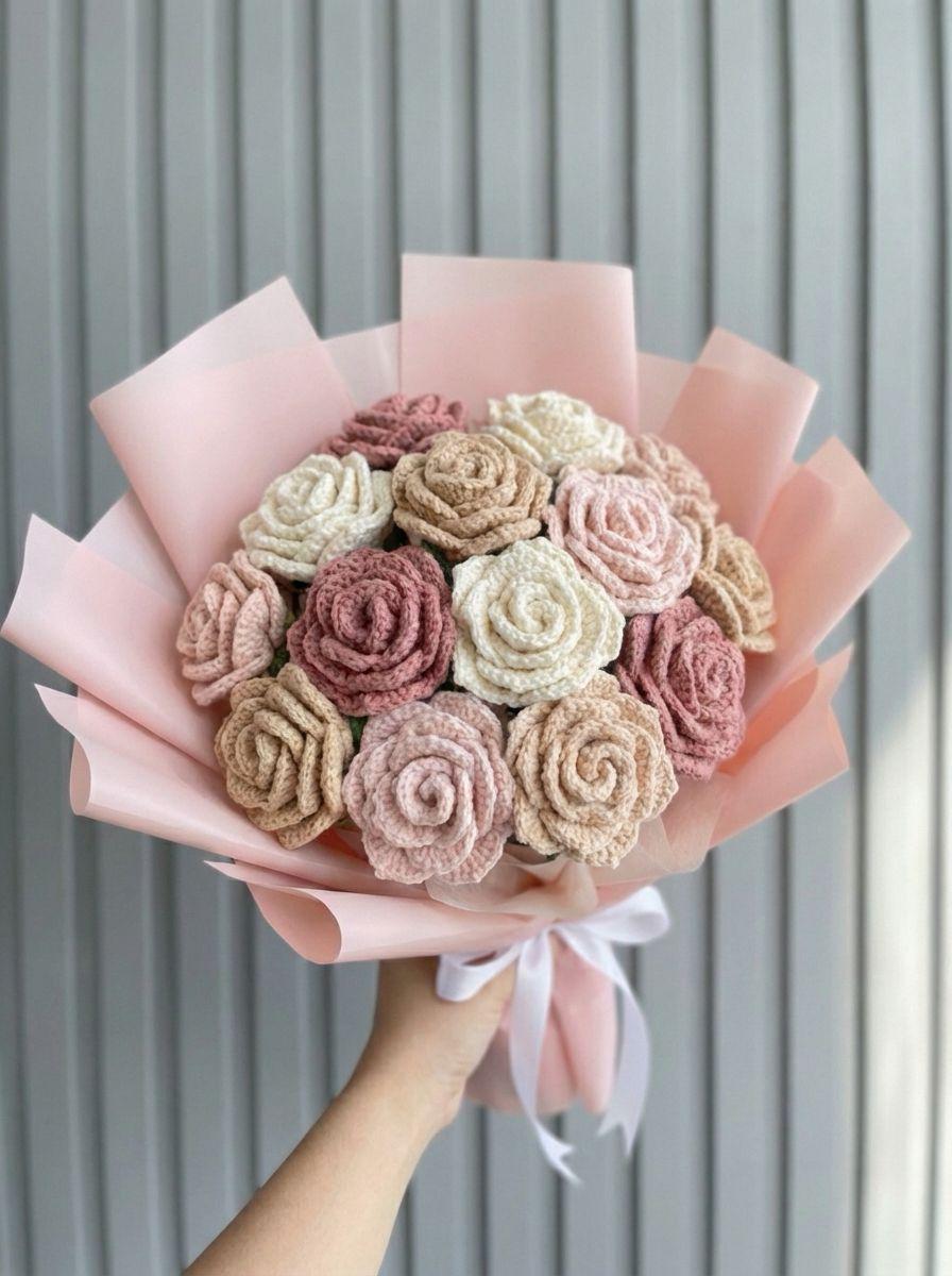 フラワーケーキのかぎ針編み - Etsy 日本