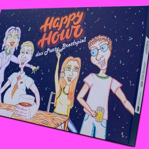 Happy Hour, juego de mesa para fiestas, fiesta, juego de beber, juego de dados, juego de cartas, juego divertido para beber, juego divertido para fiestas,