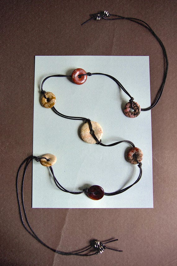 The Zoe Leather + Multi-stone Beaded Belt - Etsy display picture 3