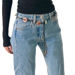 ベルト Beaded-Rope Waist Belt Woven Belts for Women, Women's Braided Beaded Waist Belt