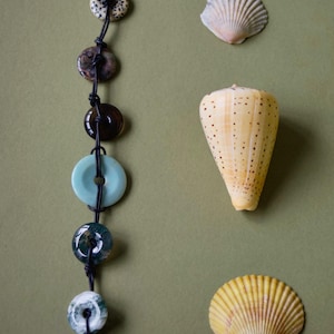 The Phoebe Leather + Multi-Stone Beaded Belt