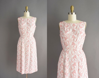 vintage 1950s dress | Carole King Cotton dress | XS Small