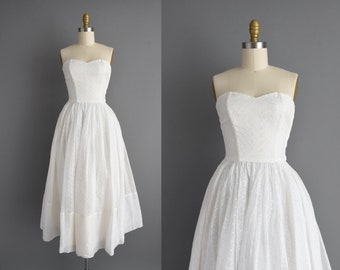 Wedding Dress 50s - Etsy