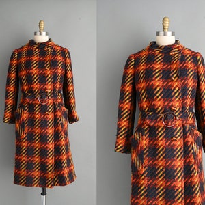 vintage 1960er Jahre Mantel | Tissus Haute Couture Wurmser Paris Mantel | Klein Bild 1