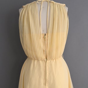 vintage 1960s Dress Vintage Fluttery Chiffon Buttery Spring Dress Small image 9