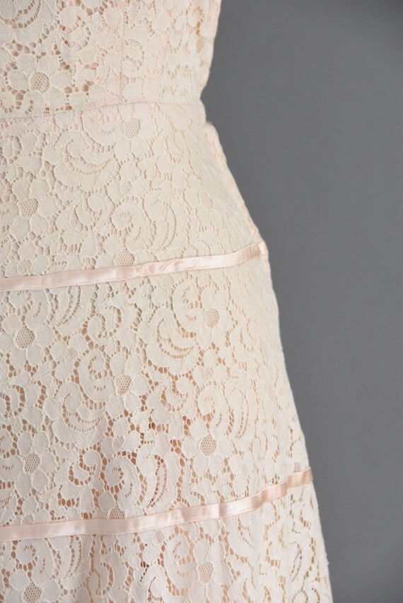 1950s vintage dress | Beautiful Ivory Cotton Lace… - image 5