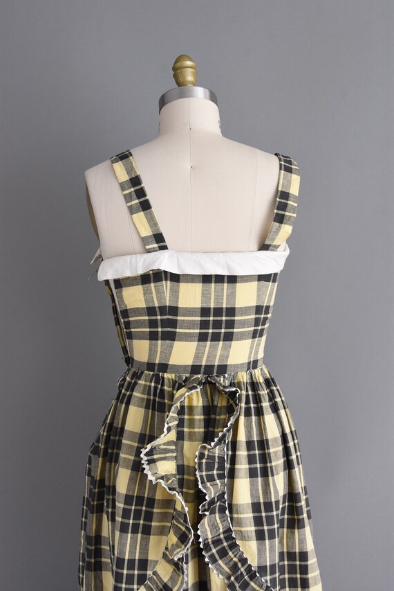 1950s vintage dress | Adorable Plaid Print Summer… - image 8