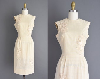 vintage 1950s Carlye Cotton Dress - Size XS