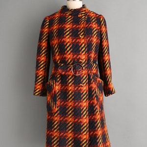 vintage 1960er Jahre Mantel | Tissus Haute Couture Wurmser Paris Mantel | Klein Bild 2