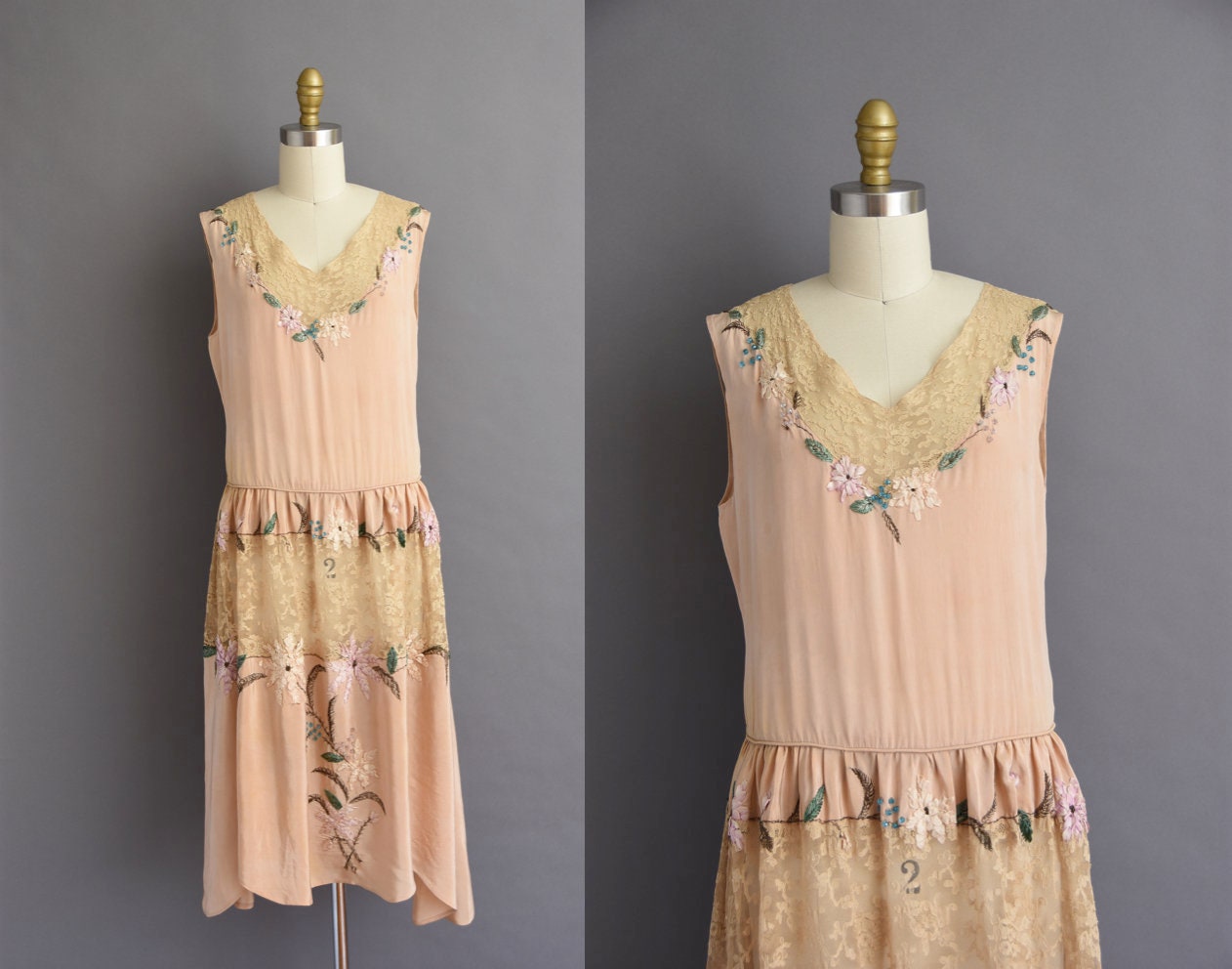 1920s floral dress discount