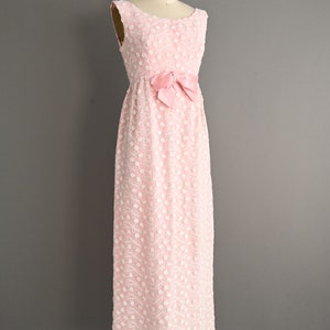 vintage 1960s Pink Embroidered Dress Size Small image 7