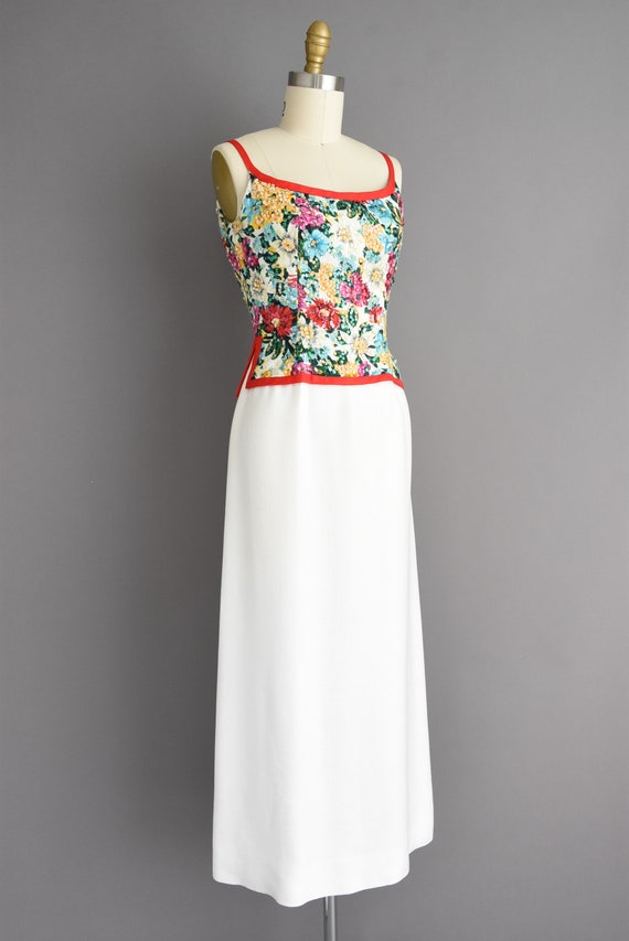 50s dress | Pat Sandler gorgeous floral bridesmai… - image 6