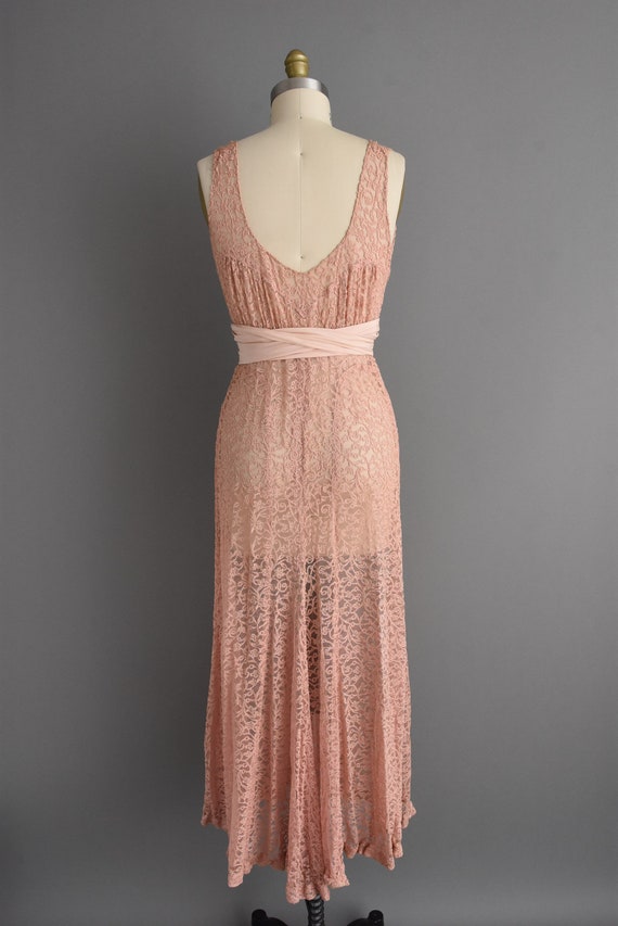 1930s vintage dress | Gorgeous Mauve French Lace … - image 10