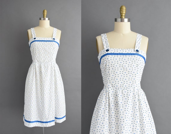 vintage 1980s | Sumer White Cotton Sleeveless Sun