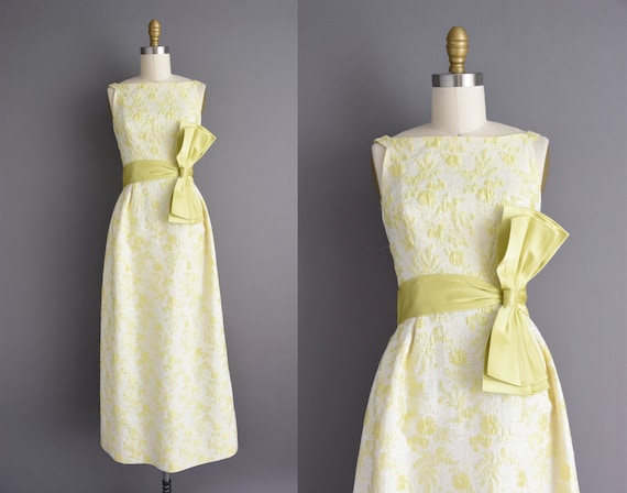 50s dress | Chartreuse Rappi iridescent shimmery b