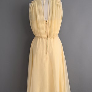 vintage 1960s Dress Vintage Fluttery Chiffon Buttery Spring Dress Small image 7
