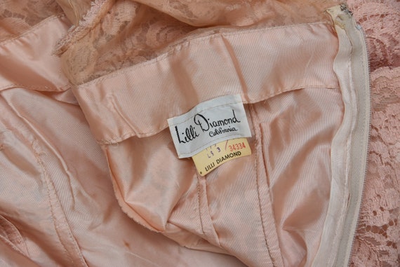 1950s vintage dress | Lilli Diamond Dusty Pink La… - image 10