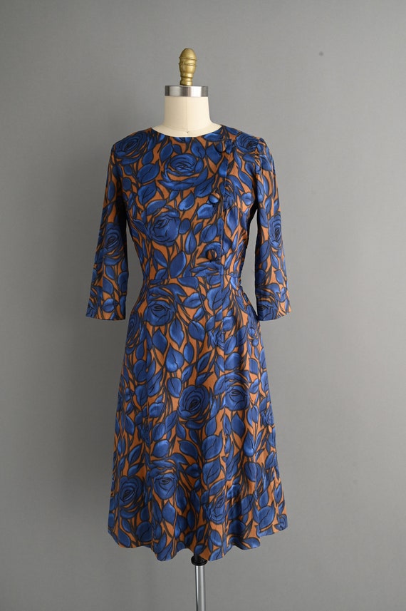 blue and brown dress Buy Handwoven Pure Cotton Dress by MATI-Sustainable & Ethical Luxury Brand XXL