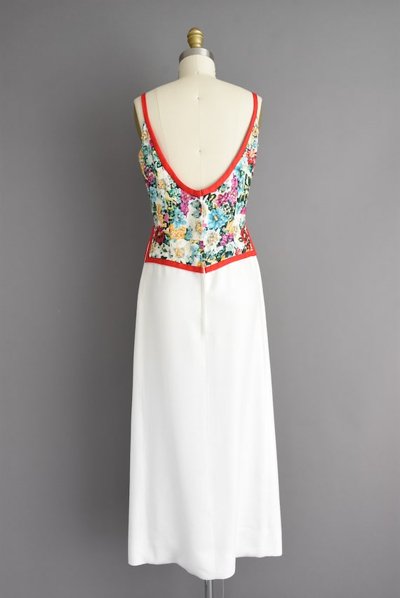 50s dress | Pat Sandler gorgeous floral bridesmai… - image 9