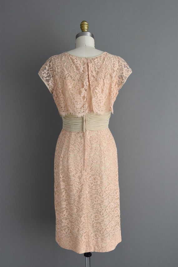 1950s vintage dress | Beautiful Champagne Lace Co… - image 9