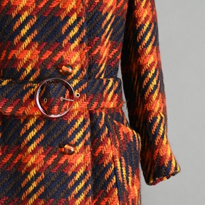 vintage 1960er Jahre Mantel | Tissus Haute Couture Wurmser Paris Mantel | Klein Bild 4