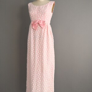 vintage 1960s Pink Embroidered Dress Size Small image 8