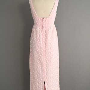 vintage 1960s Pink Embroidered Dress Size Small image 10