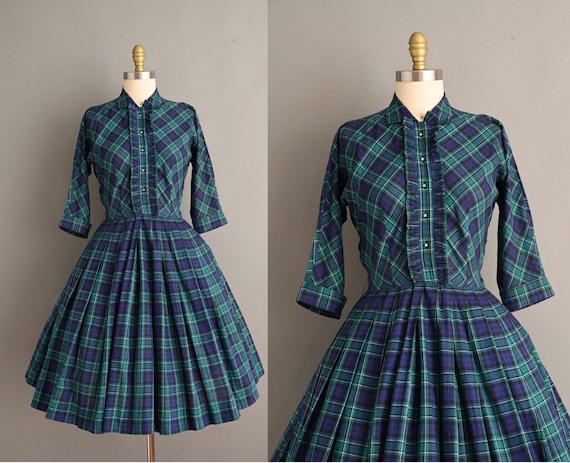 Blue shirtwaist dress outlet