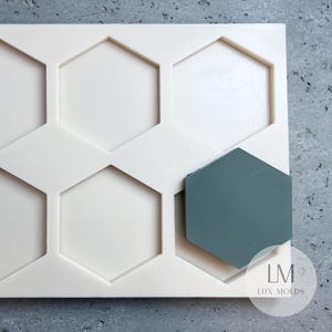 DIY 4x5 Hexagon Concrete Tile Mold – Make Your Own Handmade Tiles for Kitchen & Bathroom