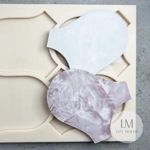 8x7 Wave Tile Mold – DIY Concrete Mold for Luxury Handmade Patterned Floor & Wall Tiles