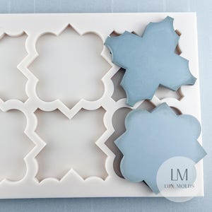 Custom Mediterranean Tile Mold, Luxury Concrete Tiles, Rubber Cement Tile Mold, Concrete Tile Floors, DIY Tiles, Kitchen Backsplash