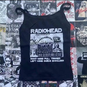 Radiohead　left タンクトップ Radiohead Tank Top - Etsy